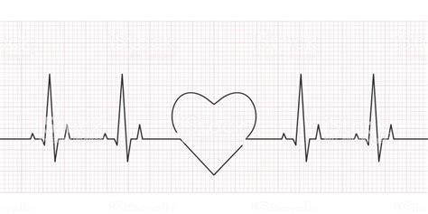 Heartbeat Line Heart Rate Cardiogram And Ekg Concept Vector Tatuajes De Latido Del