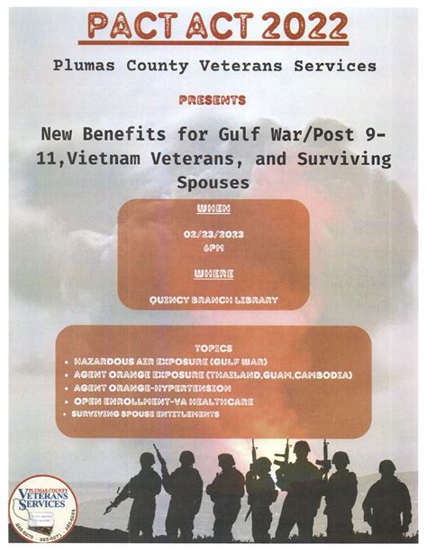 Learn About The Veterans Pact Act At Claim Clinics In Quincy Portola And Chester Plumas News