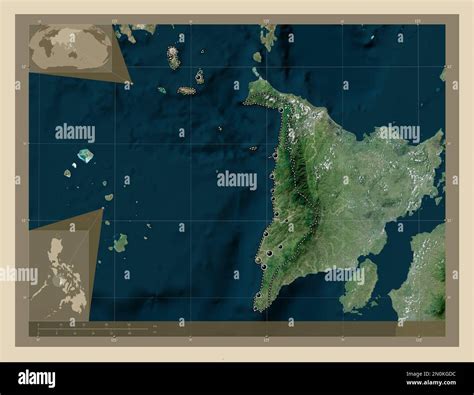 Antique Province Of Philippines High Resolution Satellite Map Locations Of Major Cities Of