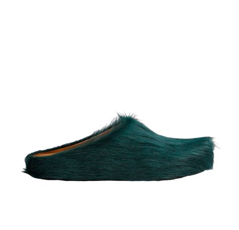 Fussbett Sabot Shaggy Clog in Sea Green – www.manifest.us