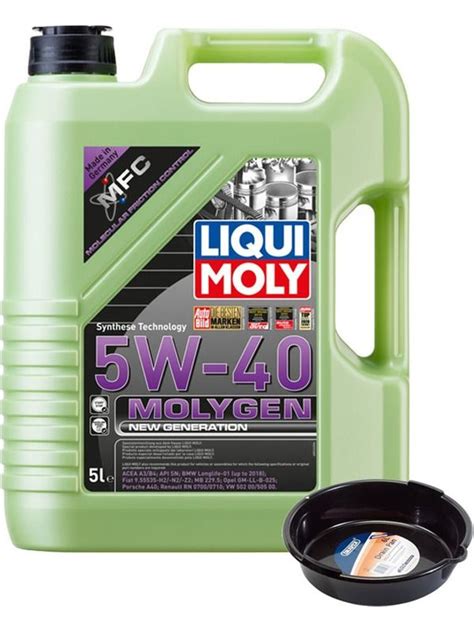 Buy LIQUI MOLY Molygen New Generation 5W 40 5L 6L Drip Tray RLK MIX