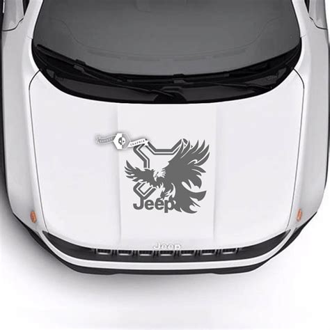 Jeep Renegade Trailhawk Sport Hood Bald Eagle Vinyl Decal Sticker