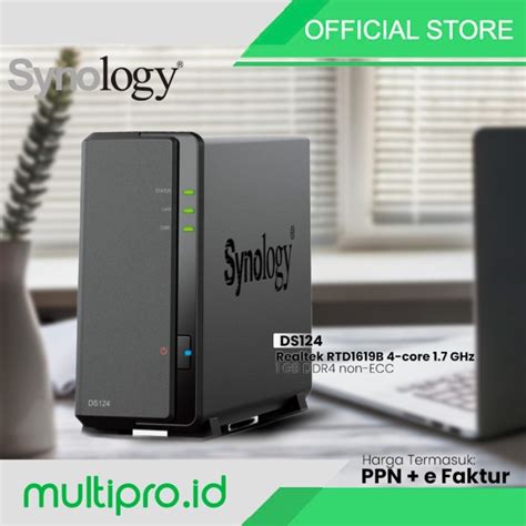 Promo Synology DS124 DiskStation 1-Bay NAS Server Storage Cloud DS 124 ... 