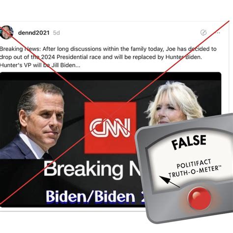 Politifact No A July Cnn Report Did Not Say Joe Biden Dropped Out