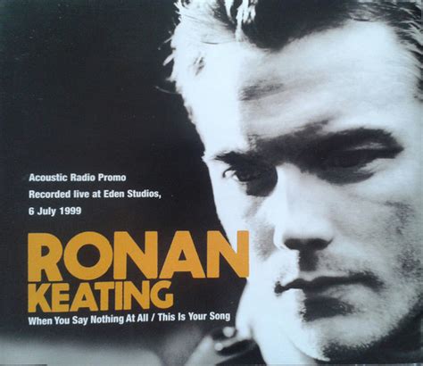 Ronan Keating – When You Say Nothing At All (1999, CD) - Discogs