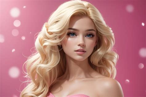 Premium AI Image BARBIE BLONDE HAIR GIRL