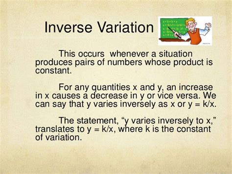 Inverse variation