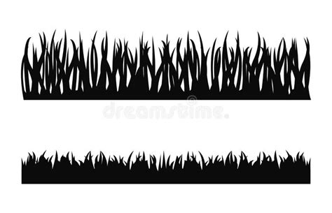 Vector grass silhouette stock vector. Illustration of drawing - 8660843