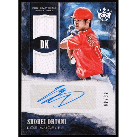 Shohei Ohtani 2018 Diamond Kings DK Rookie Materials Signatures Holo