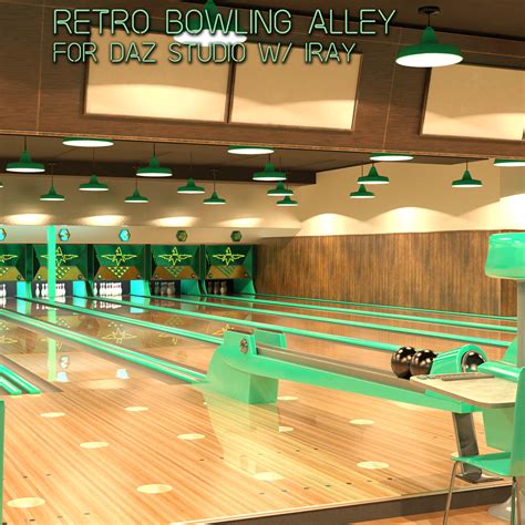 Retro Bowling Alley | Daz 3D