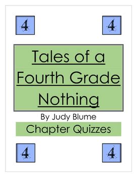 Tales Of A Fourth Grade Nothing Chapter Quizzes By Sheri Kinnett