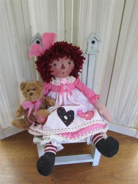 Primitive Folk Art Sweet Raggedy Anne Antique Price Guide Details Page