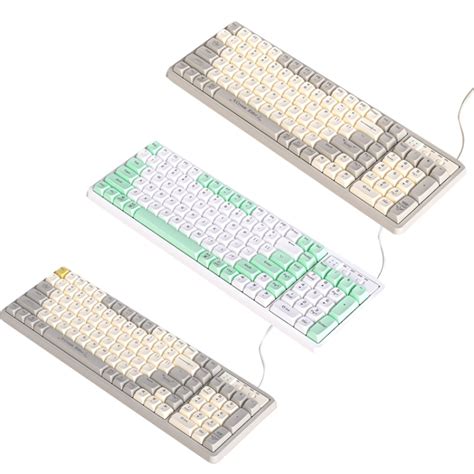LANGTU GK102 102 Keys Hot Plugs Mechanical Wired Keyboard Cable Length 1 63m Style Gold