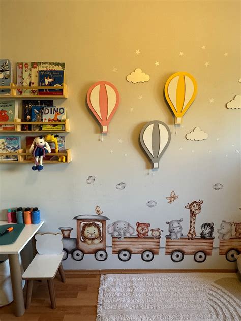 Hot Air Balloon Lamp Nursery Lighting Hot Air Balloon Nursery Baby Lamp Night Light Baby