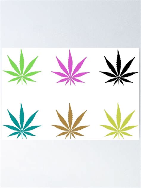 Weed Leaves Sticker Pack Smart Successful Stoner THC Leaves