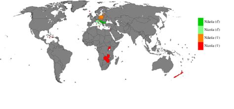 Popularity Of Name Nikola Svg