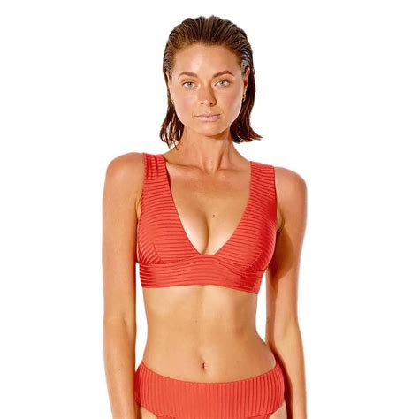 Rip Curl Premium Surf Deep V Bikini Oberteil Rot Xtremeinn