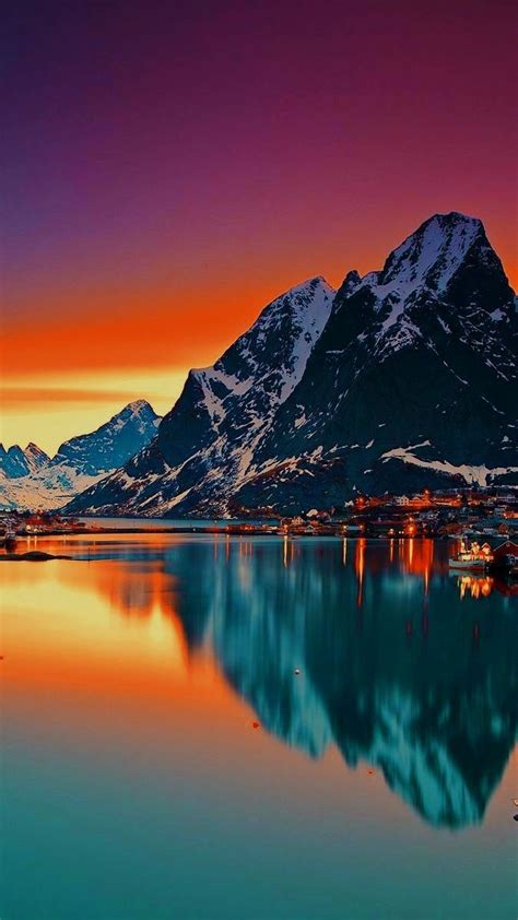 Mountain sunset river – Artofit