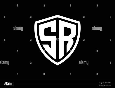 Initial Monogram Letter Sr Logo Design Vector Template Graphic