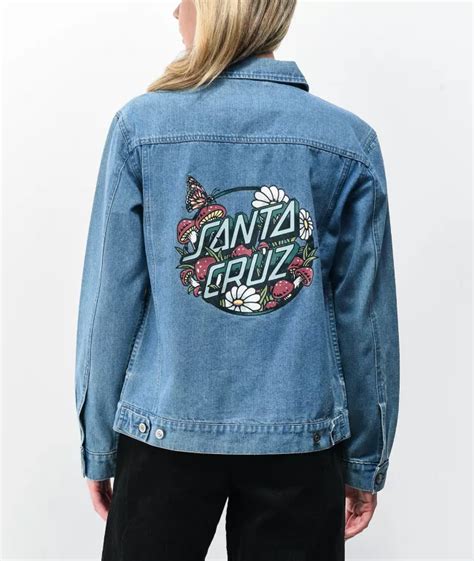 Santa Cruz Monarch Mushroom Denim Jacket