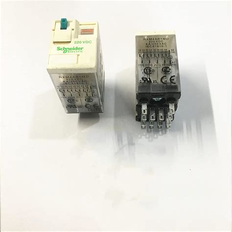 Amazon.com: GEUXE 1pcs Small Relay RXM4AB1MD 220VDC 14 feet 6A ...