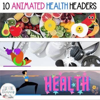 Animated Google Classroom Headers Health Theme Distance Learning