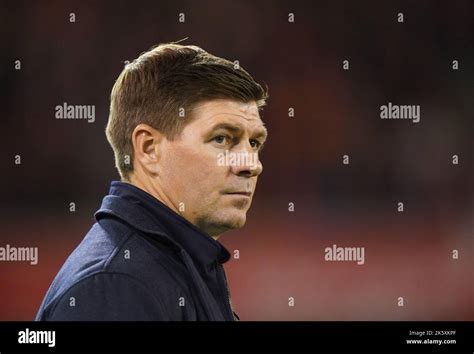 Aston Villa manager Steven Gerrard ahead of the Premier League match at ...