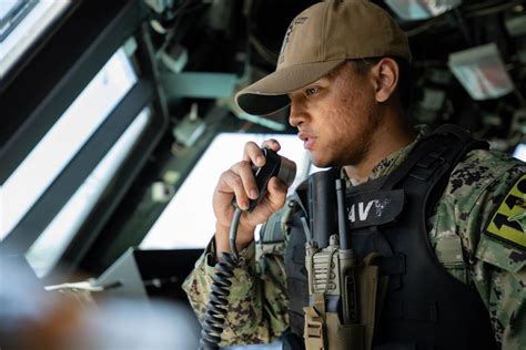 Dvids Images Uss Sioux City Sailor On Watch Makes A Mc