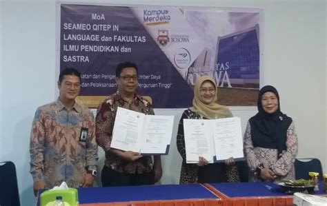 FIPS UNIBOS JALIN KERJA SAMA DENGAN SEAQIL DEKAN FIPS KOLABORASI