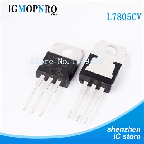 10PCS/lot L7805CV L7805 TO 220 7805 LM7805 MC7805 regulator 5.0V 1.0A ...
