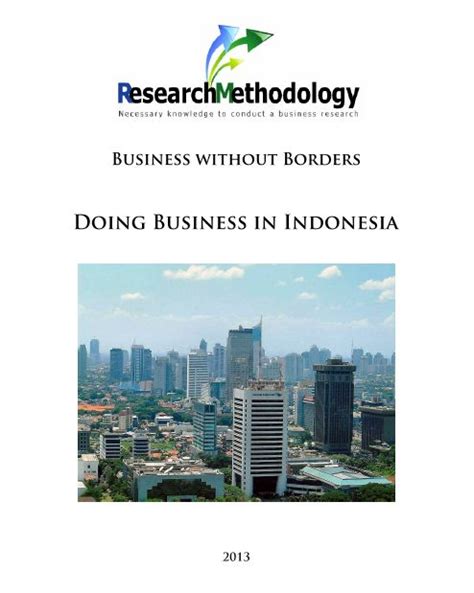 Doing Business In Indonesia Research Methodology