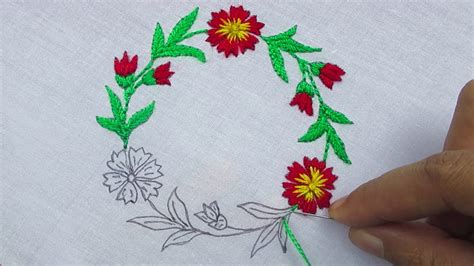 Hand Embroidery Latest Circle Embroidery Tutorial Easy Round