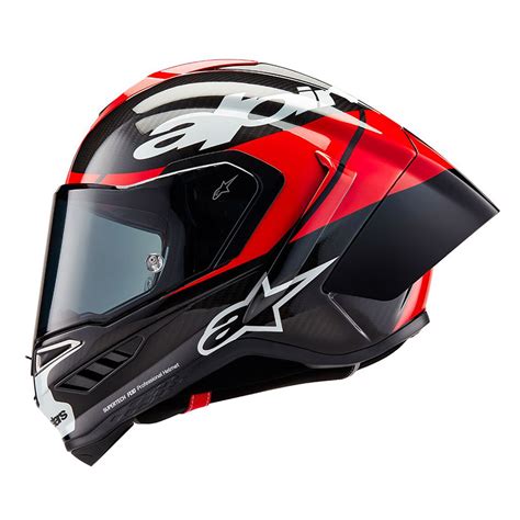 Alpinestars Supertech R10 Element Helmet Red Gloss A82003241363 Full ...