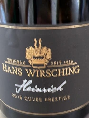 Hans Wirsching Heinrich Cuvée Prestige Vivino US