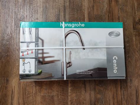 Hansgrohe High Arc Cento Kitchen Faucet Steel Optik For Sale