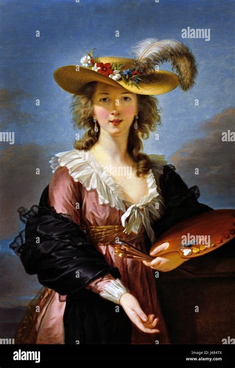 Autorretrato Con Sombrero De Paja 1782 Louise Elisabeth Vigee Le