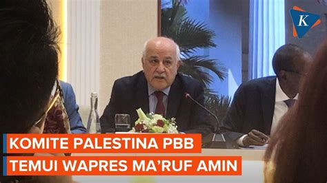 Perwakilan Palestina Temui Wapres Bahas Upaya Penghentian Konflik Di