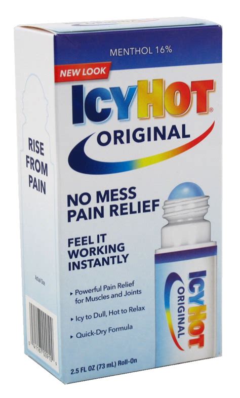 Icy Hot Original No Mess Pain Relief 25oz Pack Of 3