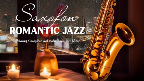 Romantic Jazz Saxophone Rain Sound For Relax Tender Piano Music