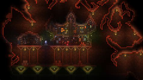 Cavern Base. Thinking of adding lava. : r/Terraria