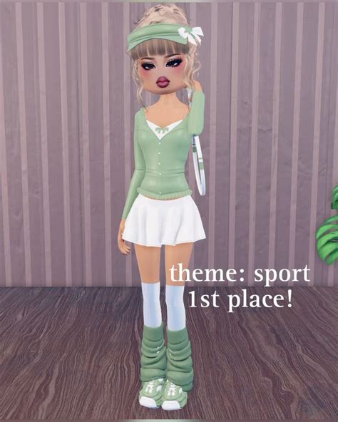 Theme Sport Tennis 1st Place No Vip Dress To Impress In 2024 Cute