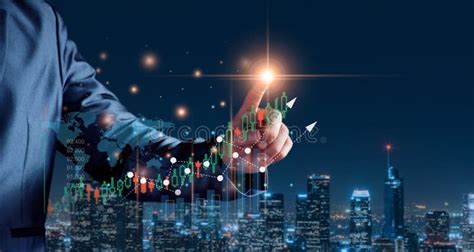 Digital Marketing Concept. Business Man Analyzing Internet Marketing ...