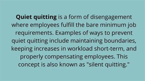 Quiet Quitting How To Prevent And Combat It At Work