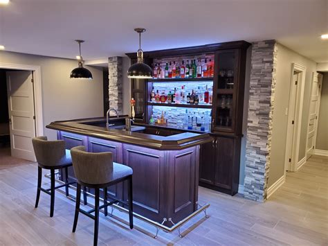 Rustic Style Custom Home Bar