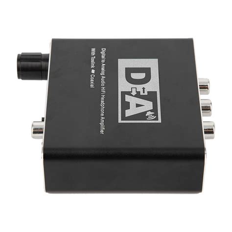 audio digital  analogico convertidor de audio portatil fibra optica