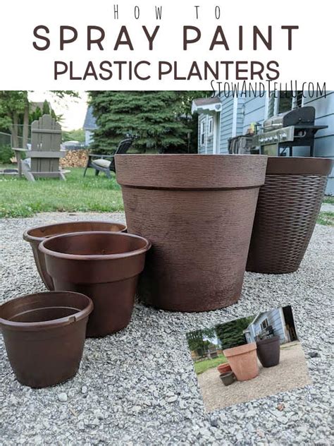 How to Spray Paint Plastic Planters in 7 Easy Steps