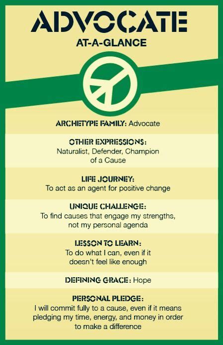 The Advocate Archetype At A Glance A Quick Look At What Defines The