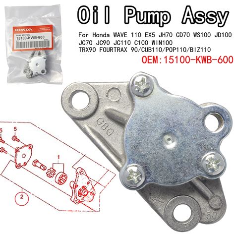 Motorcycle Oil Pump Assy For Wave Wave I Ex Dream Xrm