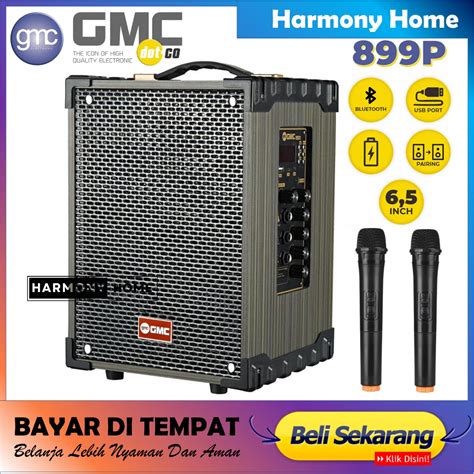 Jual Speaker Gmc P Bluetooth Karaoke Guitar Xbass Mic Wireless