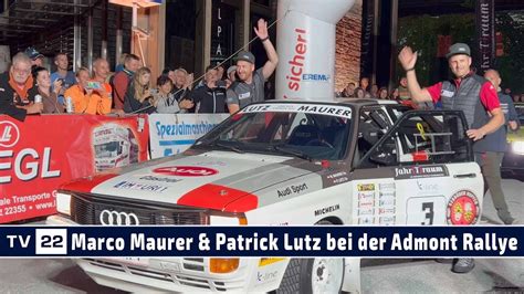 Marco Maurer Patrick Lutz Im Audi Quattro A2 Beim Start Der Austrian